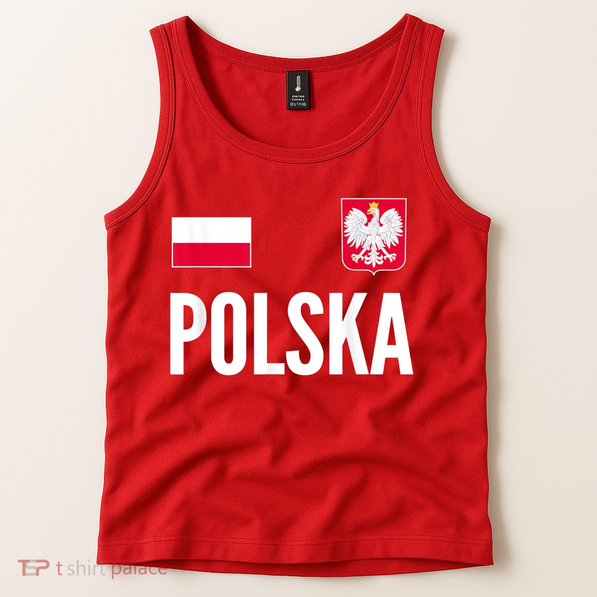 Poland Soccer Jersey Polish Polska  Tank Top