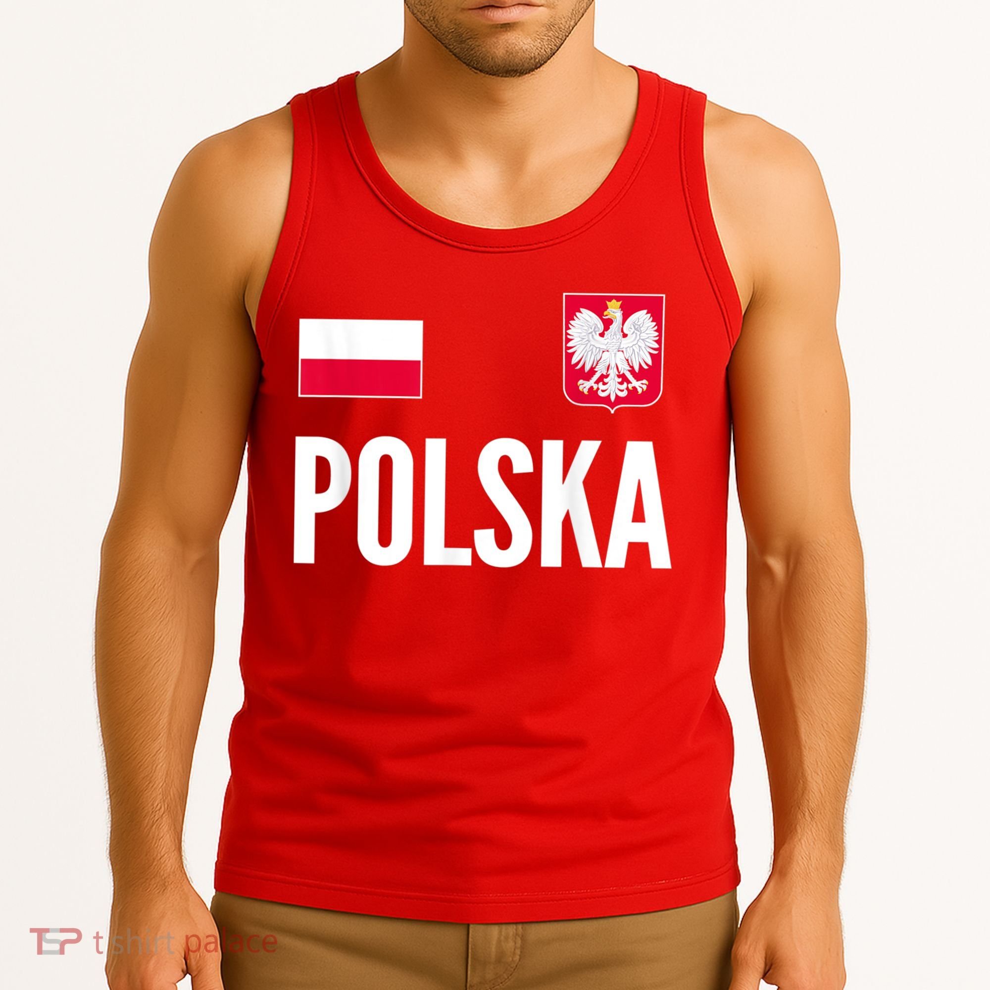 Poland Soccer Jersey Polish Polska  Tank Top