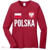 Poland Soccer Jersey Polish Polska  Women's Long Sleeve Shirt thumb 0