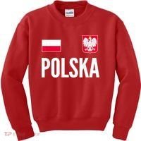 Poland Soccer Jersey Polish Polska  Kids Sweatshirt thumb 0