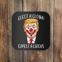 Protest Elect Clown Expect Circus Funny Resist Women Coaster thumb 0