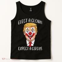 Protest Elect Clown Expect Circus Funny Resist Women Tank Top thumb 2