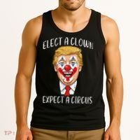 Protest Elect Clown Expect Circus Funny Resist Women Tank Top thumb 3