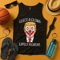 Protest Elect Clown Expect Circus Funny Resist Women Tank Top thumb 4