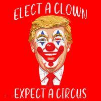 Protest Elect Clown Expect Circus Funny Resist Women Santa Hat thumb 1