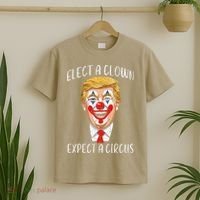 Protest Elect Clown Expect Circus Funny Resist Women T-Shirt thumb 2