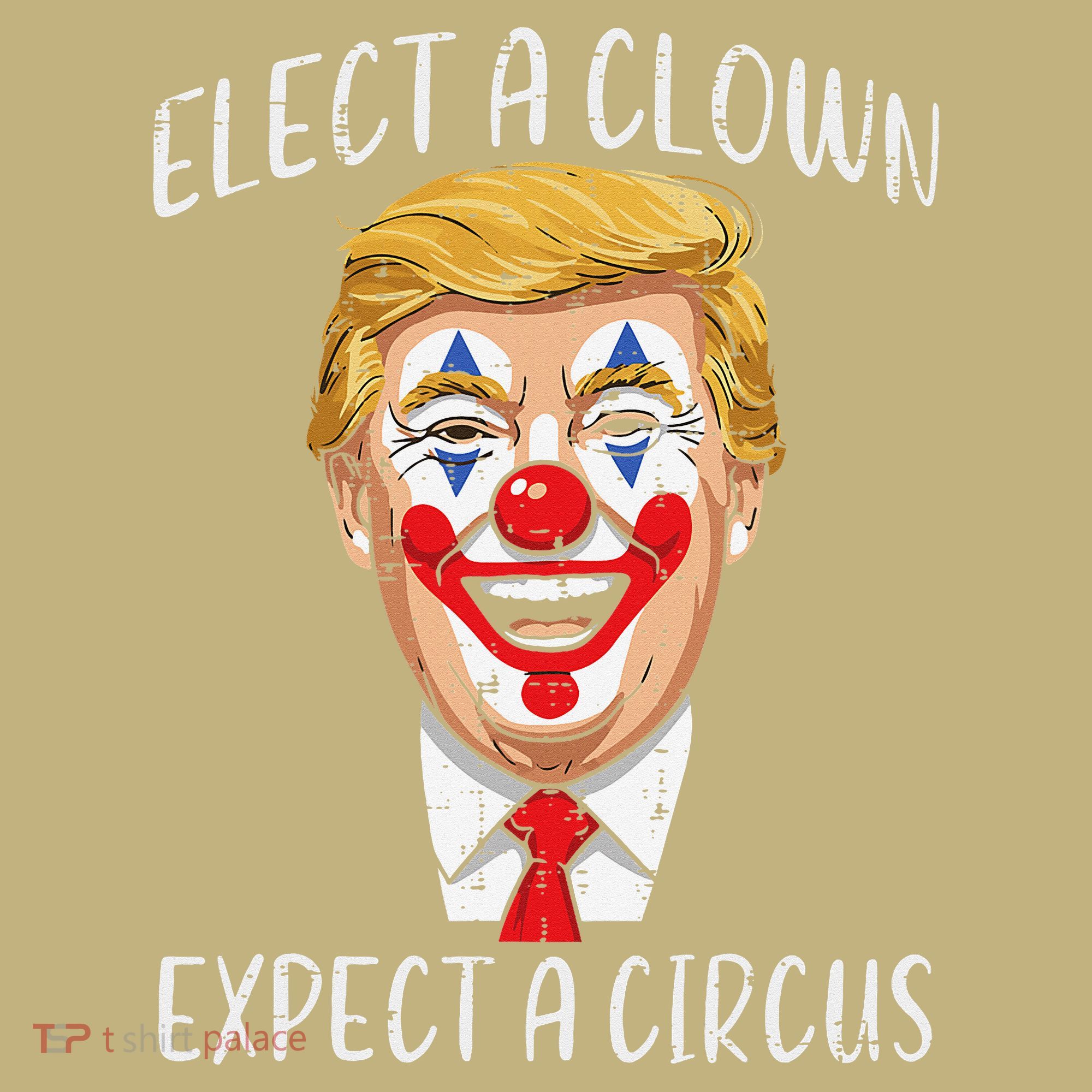 Protest Elect Clown Expect Circus Funny Resist Women T-Shirt