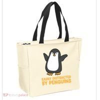 Penguin Easily Distracted By Penguins Gift Tote Bag thumb 2