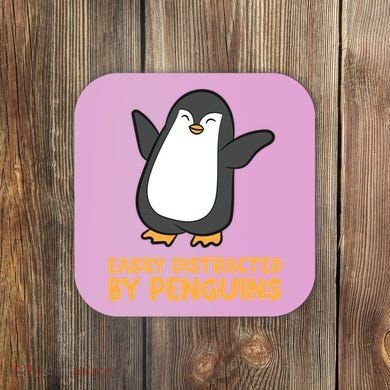 Penguin Easily Distracted By Penguins Gift Coaster
