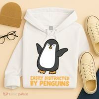 Penguin Easily Distracted By Penguins Gift Hoodie thumb 4