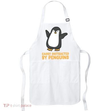 Penguin Easily Distracted By Penguins Gift Apron