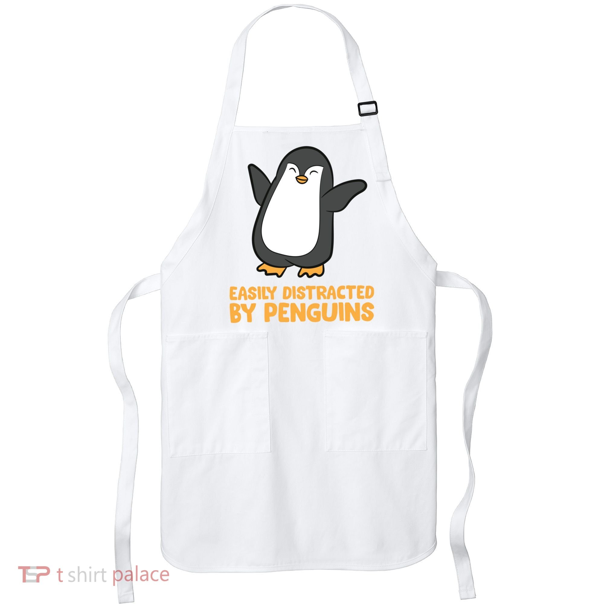 Penguin Easily Distracted By Penguins Gift Apron