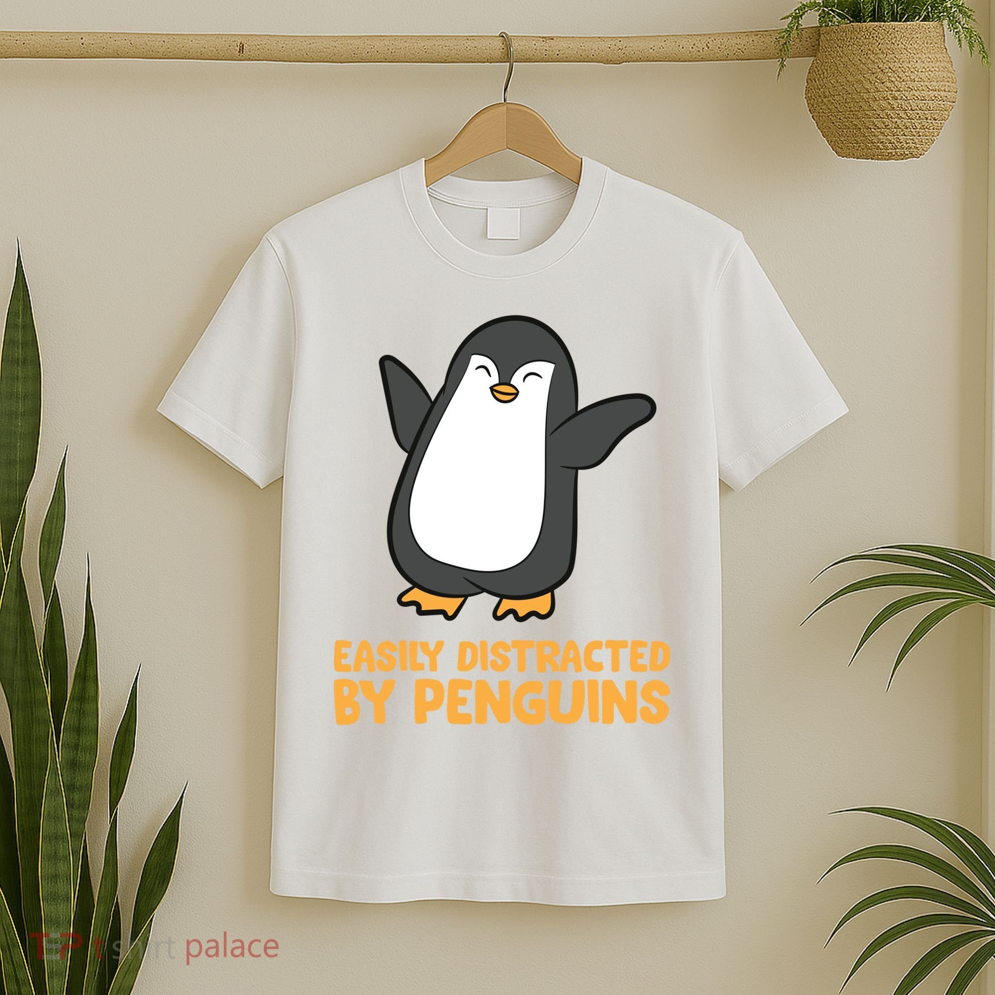 Penguin Easily Distracted By Penguins Gift T-Shirt