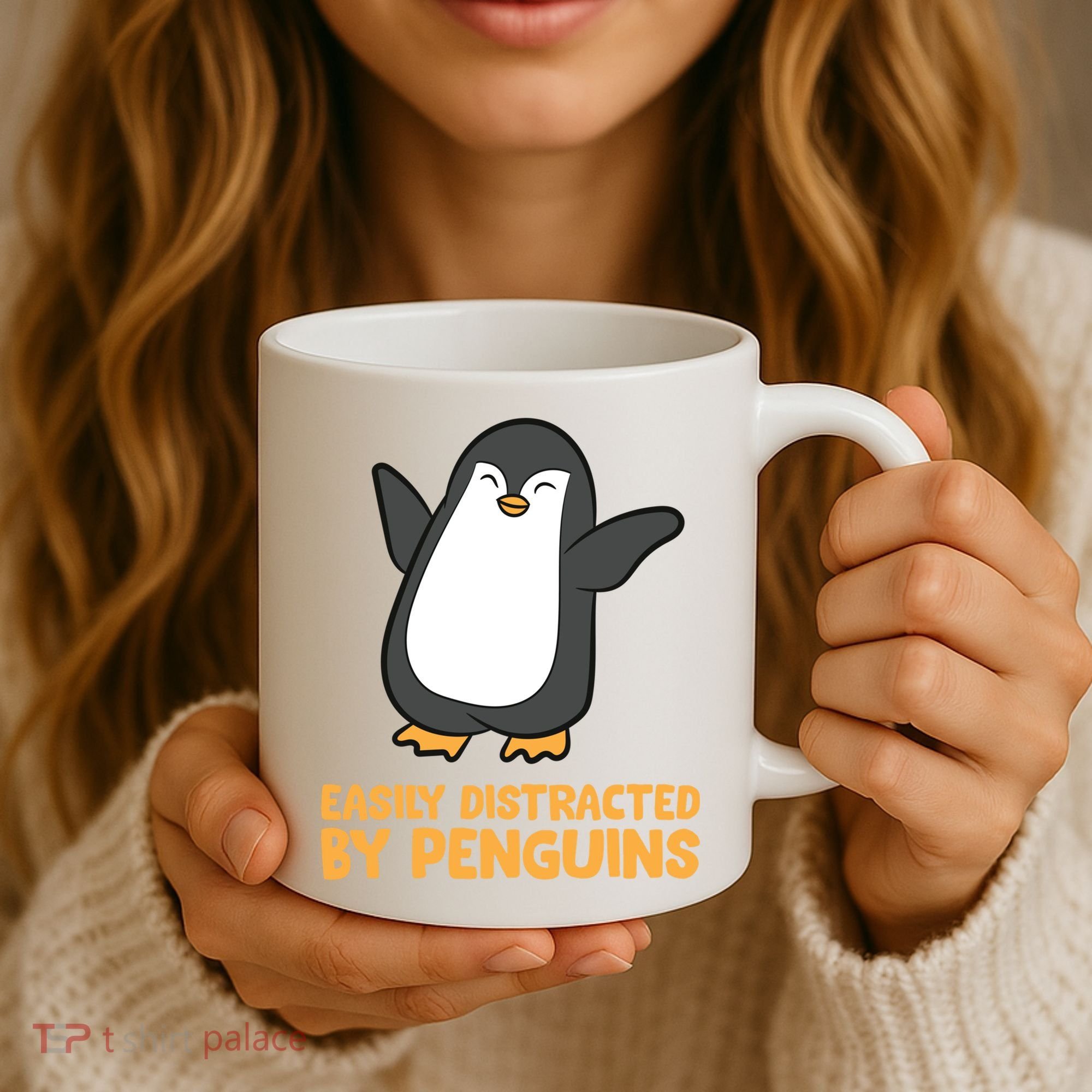 Penguin Easily Distracted By Penguins Gift Coffee Mug