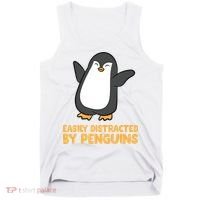 Penguin Easily Distracted By Penguins Gift Tank Top thumb 0