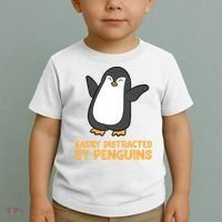 Penguin Easily Distracted By Penguins Gift Toddler T-Shirt thumb 2