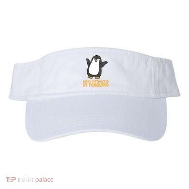 Penguin Easily Distracted By Penguins Gift Visor