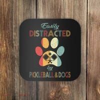 Pickleball Easily Distracted Coaster thumb 0