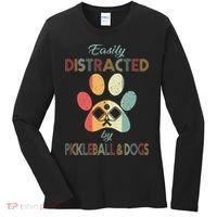 Pickleball Easily Distracted Women's Long Sleeve Shirt thumb 0