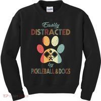 Pickleball Easily Distracted Kids Sweatshirt thumb 0