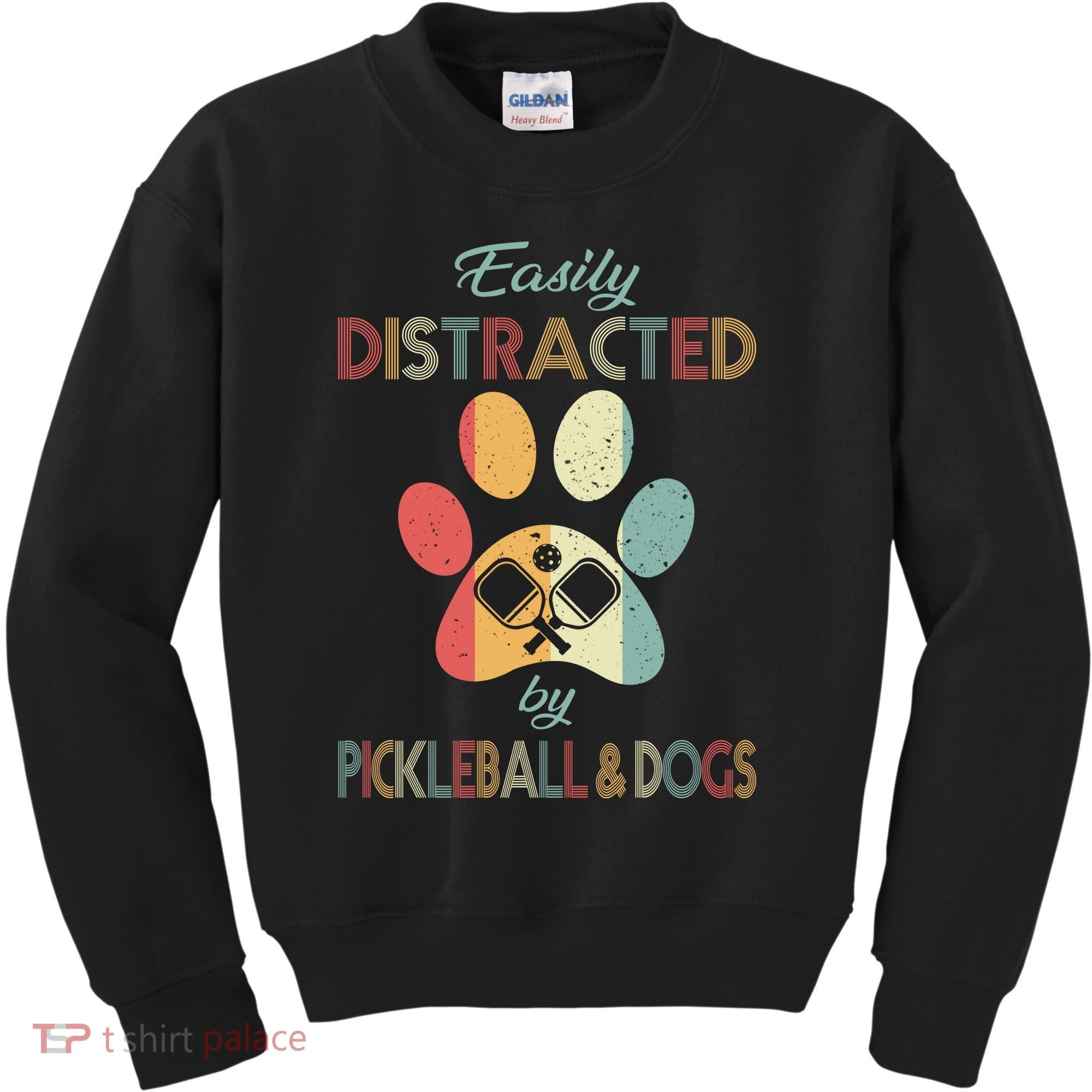 Pickleball Easily Distracted Kids Sweatshirt