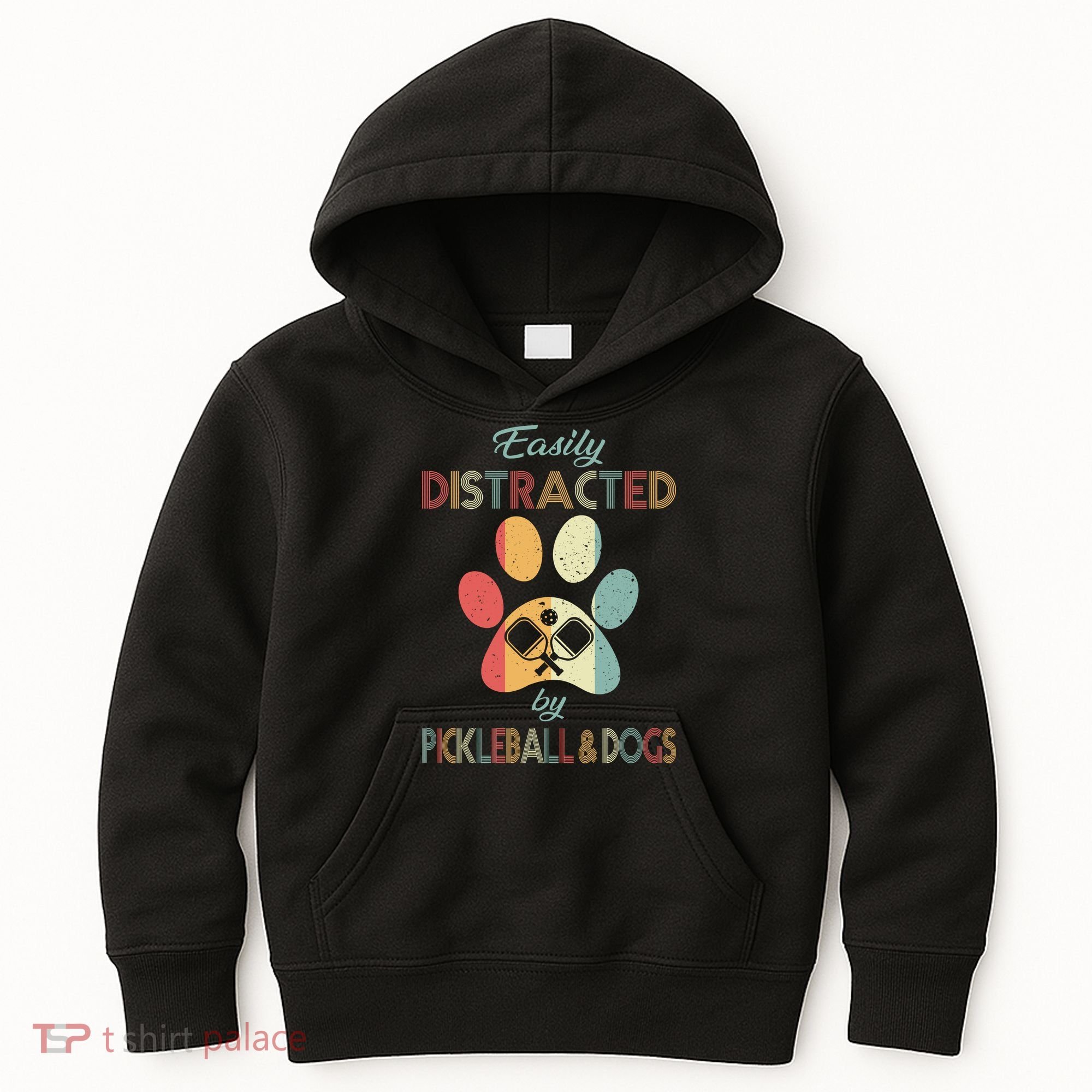 Pickleball Easily Distracted Kids Hoodie