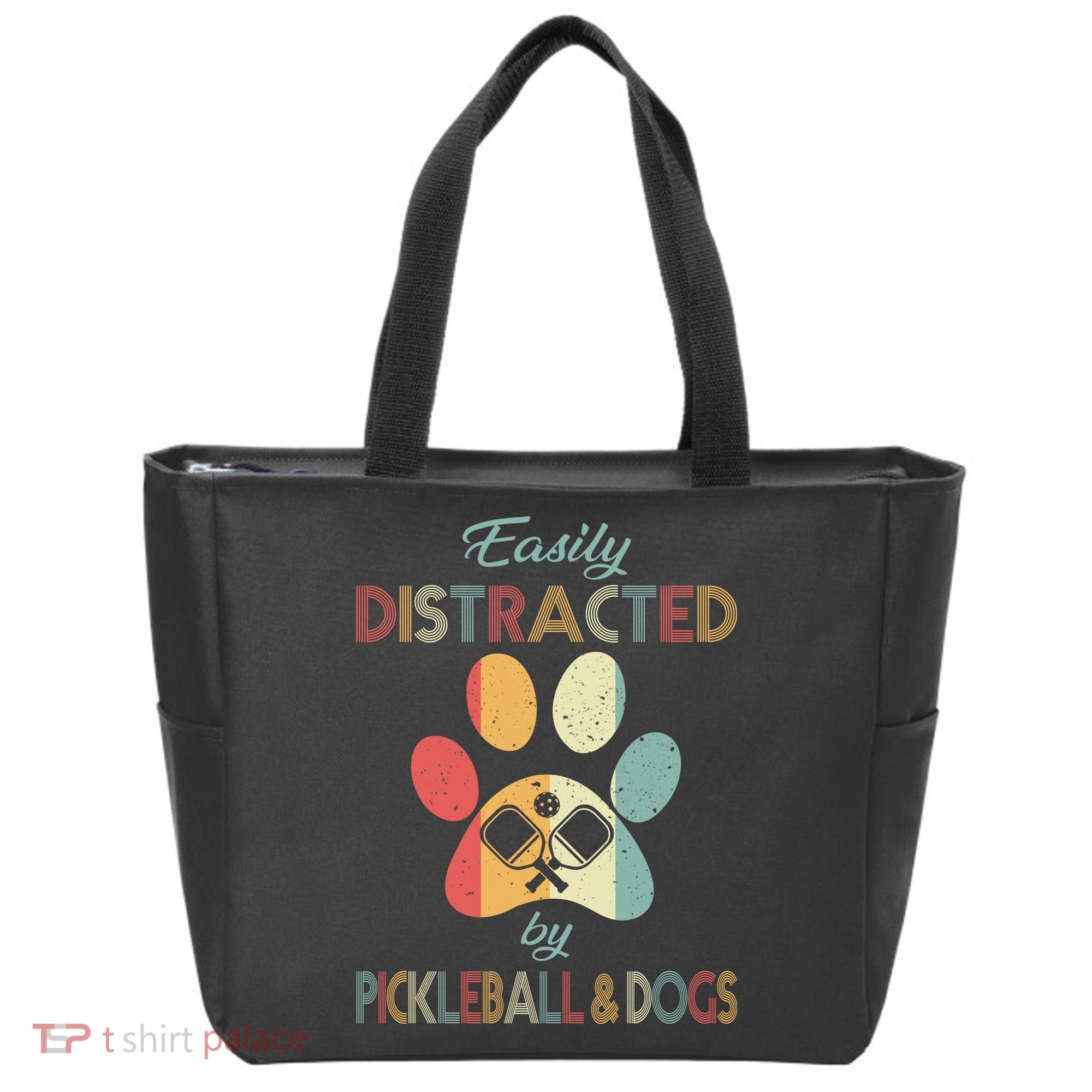 Pickleball Easily Distracted Tote Bag