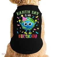 Pro Environment Earth Day is my Birthday Party Doggie Tank thumb 0