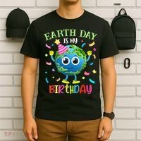Pro Environment Earth Day is my Birthday Party T-Shirt thumb 6