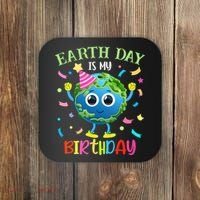 Pro Environment Earth Day is my Birthday Party Coaster thumb 0