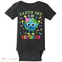 Pro Environment Earth Day is my Birthday Party Baby Bodysuit thumb 0