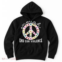 Peace Enough End Gun Violence Wear Orange Orange Shirt Day Hoodie thumb 0