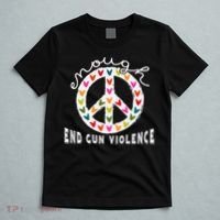 Peace Enough End Gun Violence Wear Orange Orange Shirt Day T-Shirt thumb 5