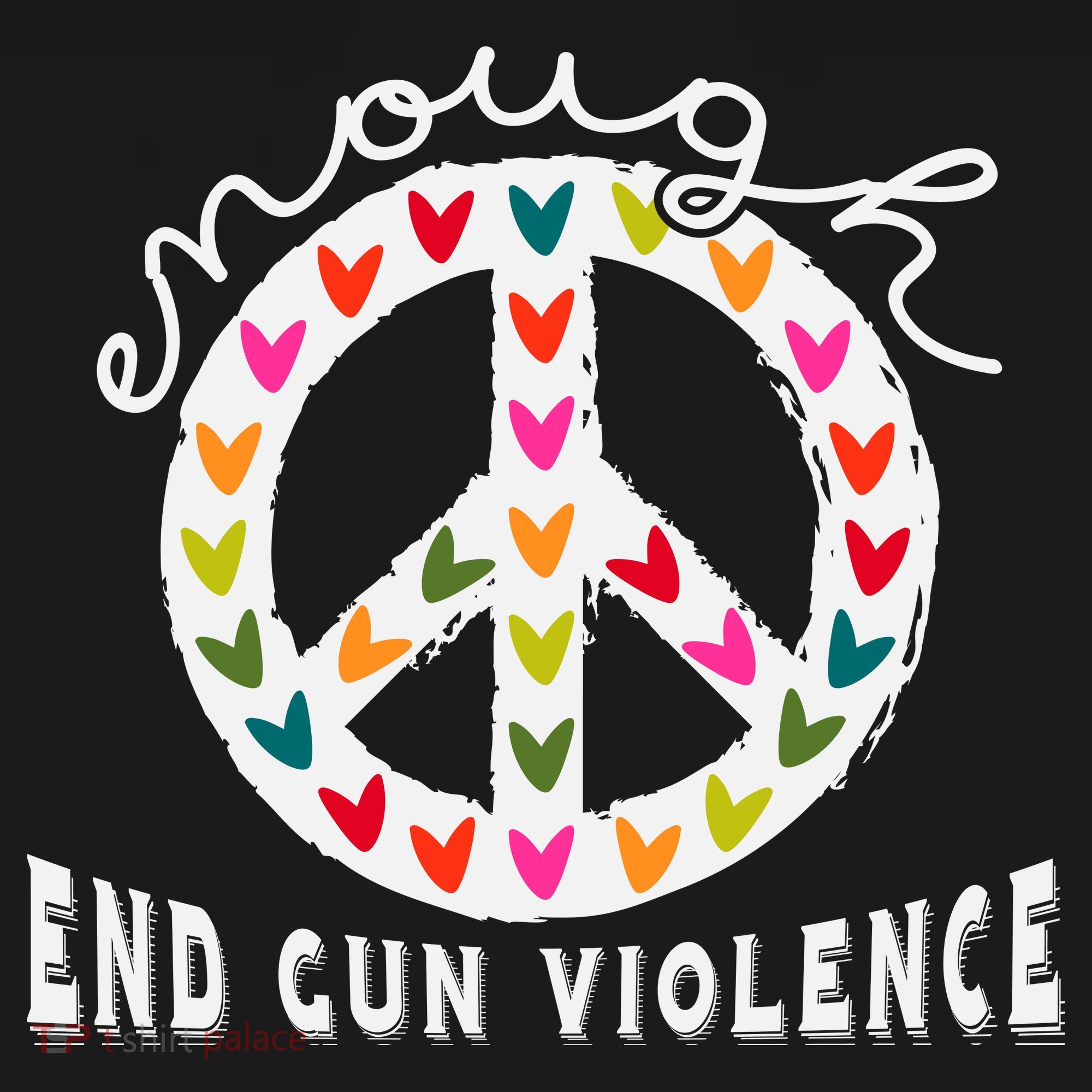 Peace Enough End Gun Violence Wear Orange Orange Shirt Day Kids Sweatshirt