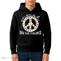 Peace Enough End Gun Violence Wear Orange Orange Shirt Day Kids Hoodie thumb 4