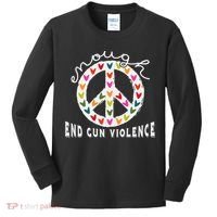 Peace Enough End Gun Violence Wear Orange Orange Shirt Day Kids Long Sleeve Shirt thumb 0