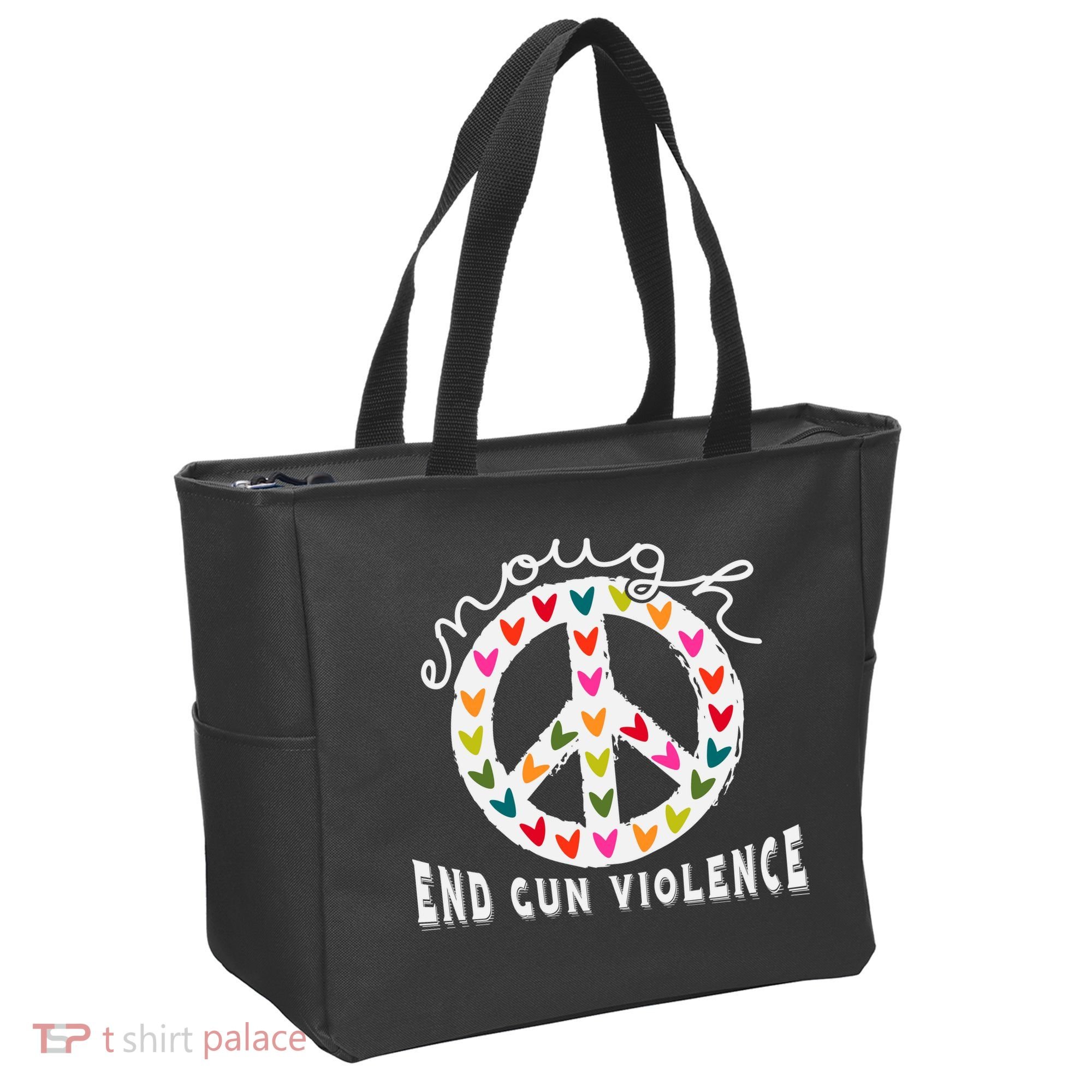 Peace Enough End Gun Violence Wear Orange Orange Shirt Day Tote Bag