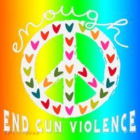 Peace Enough End Gun Violence Wear Orange Orange Shirt Day Coaster thumb 2