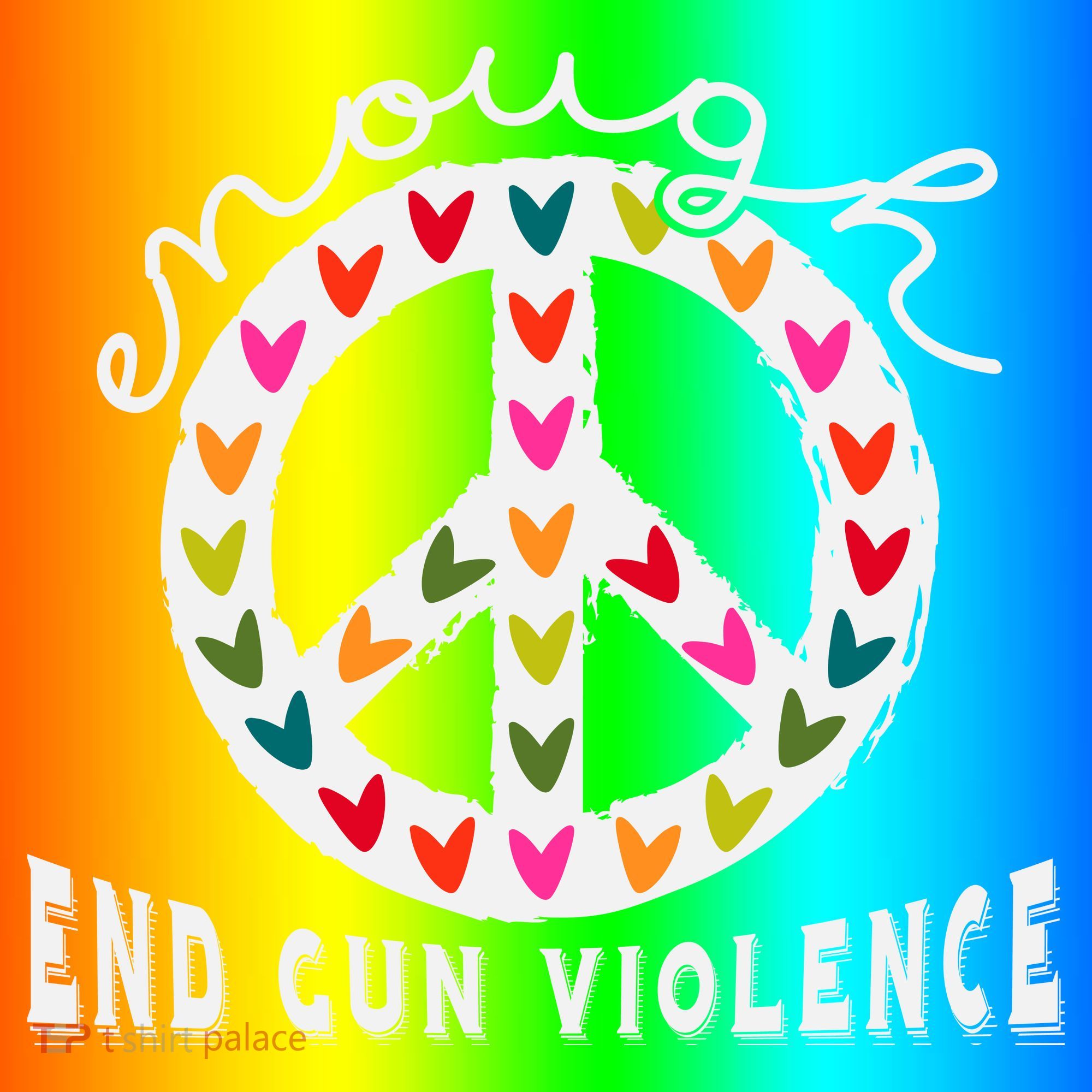 Peace Enough End Gun Violence Wear Orange Orange Shirt Day Coaster