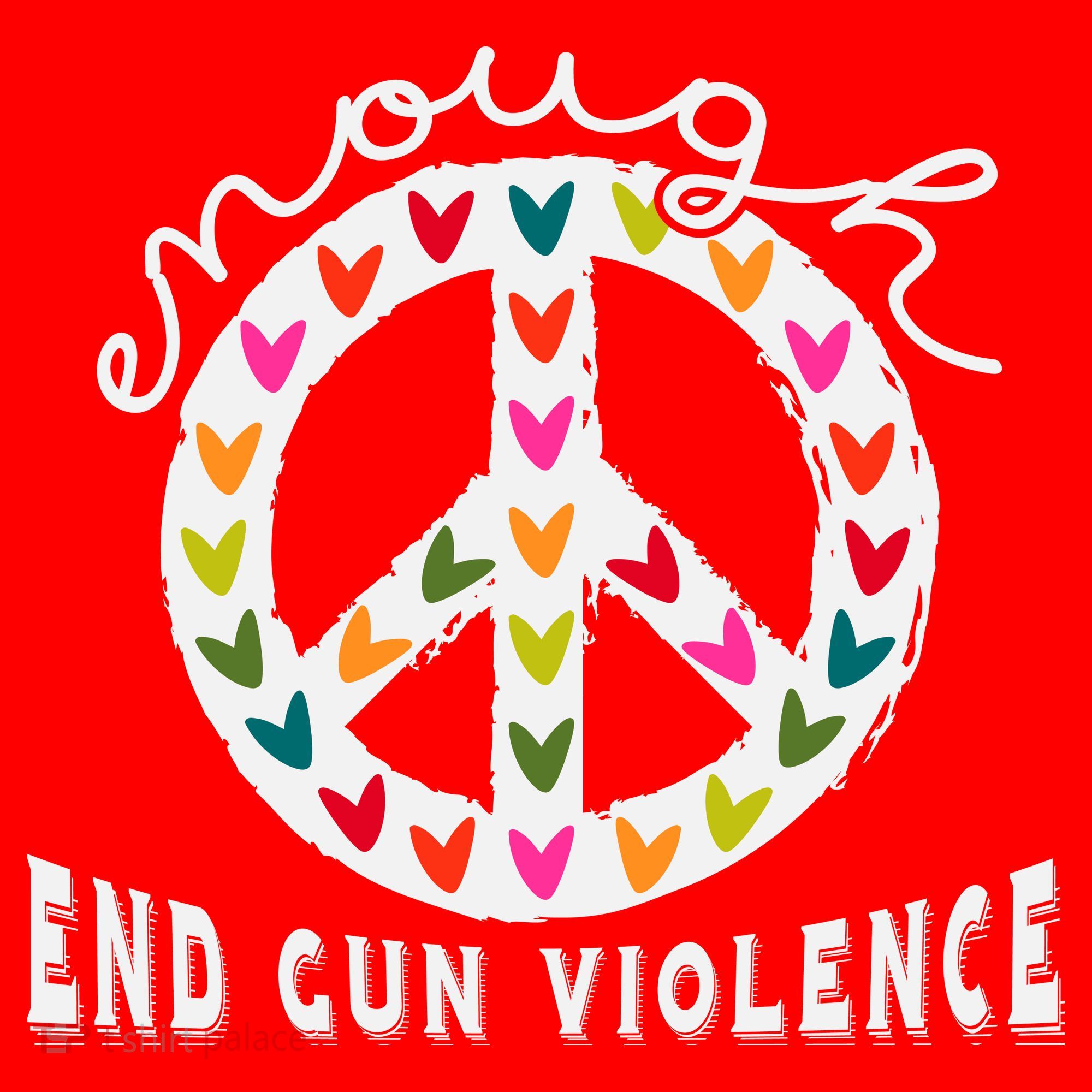 Peace Enough End Gun Violence Wear Orange Orange Shirt Day Santa Hat