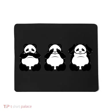 Peek A Boo Panda Mousepad