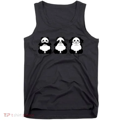 Peek A Boo Panda Tank Top