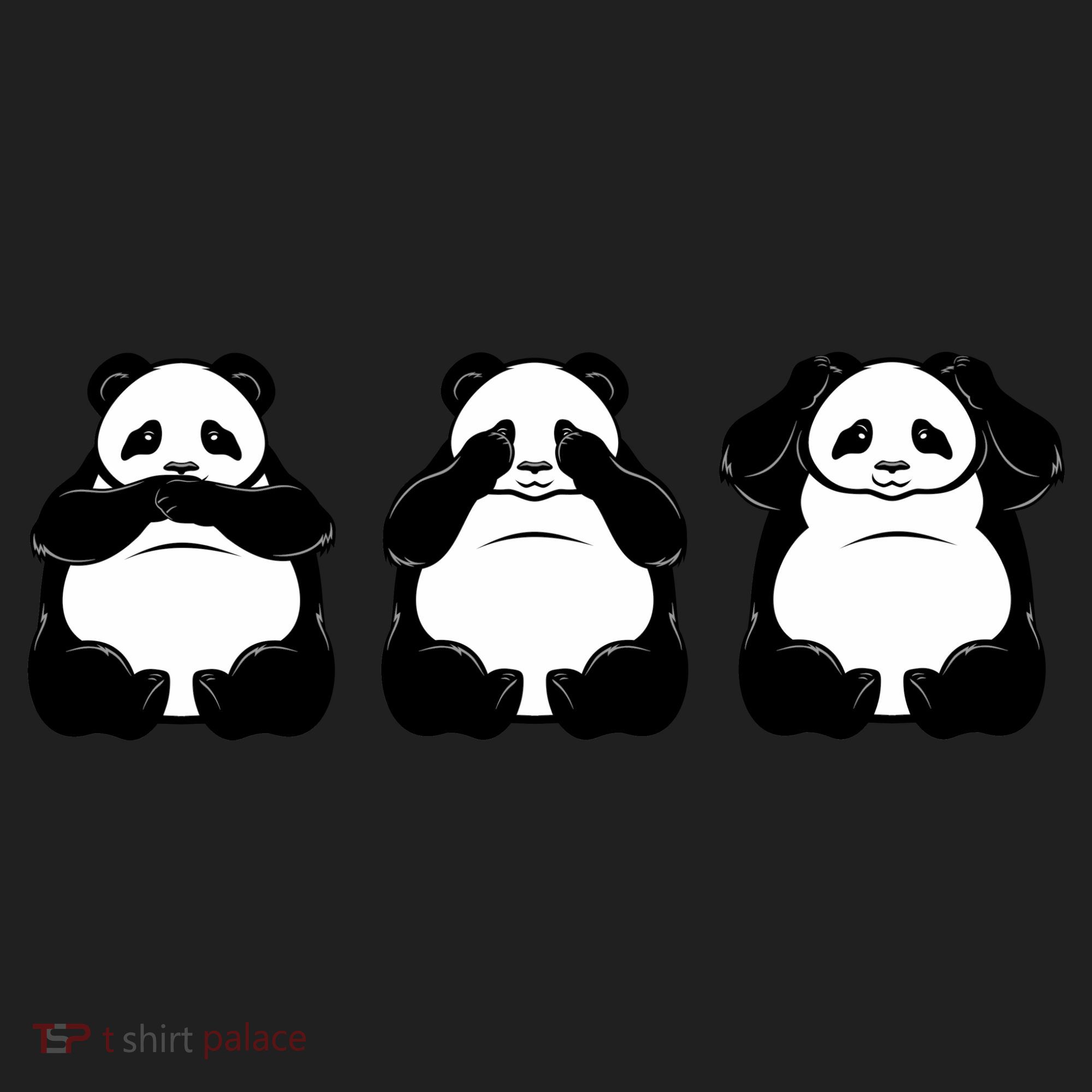 Peek A Boo Panda Golf Towel