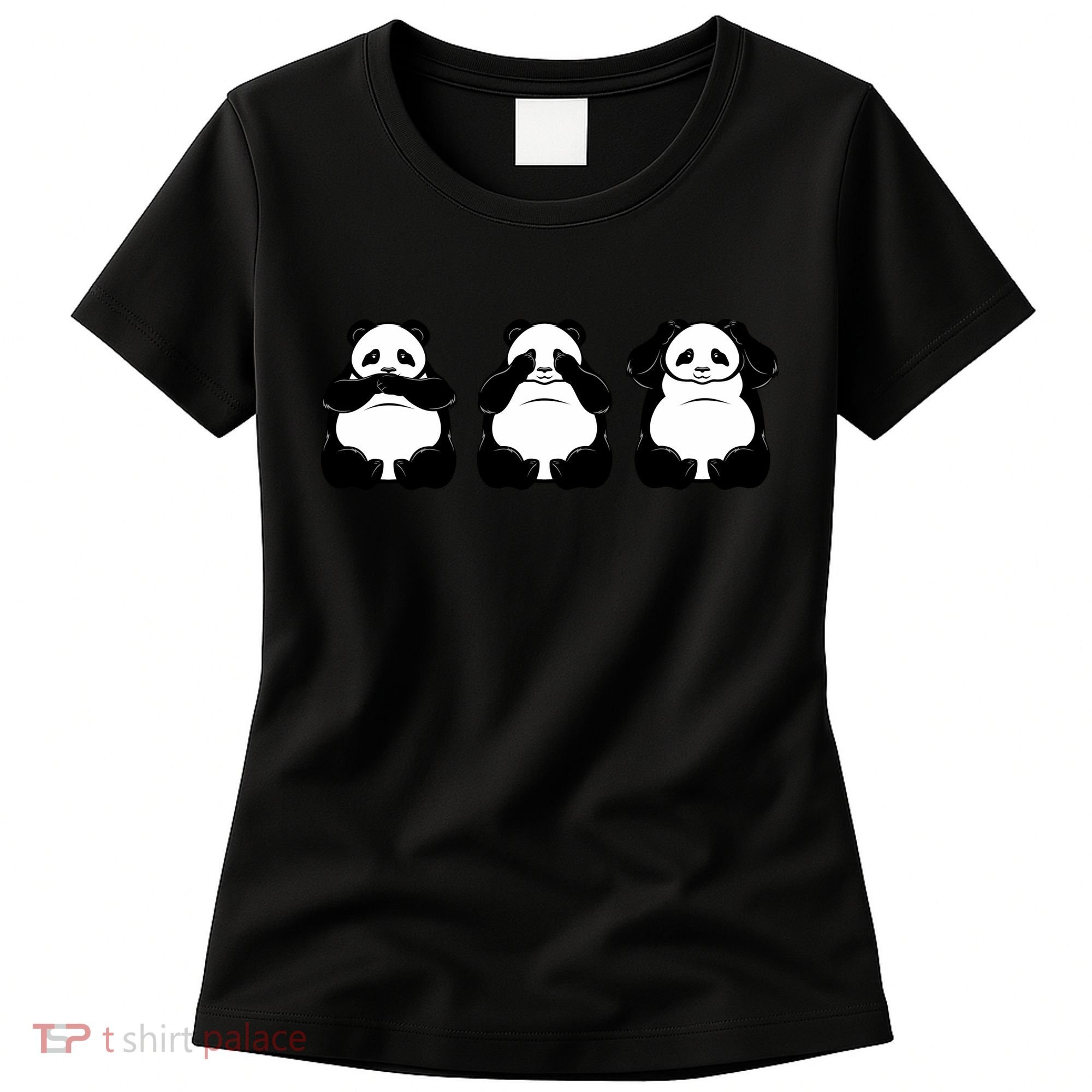 Peek A Boo Panda Women's T-Shirt