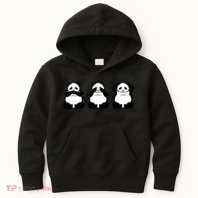 Peek A Boo Panda Kids Hoodie
