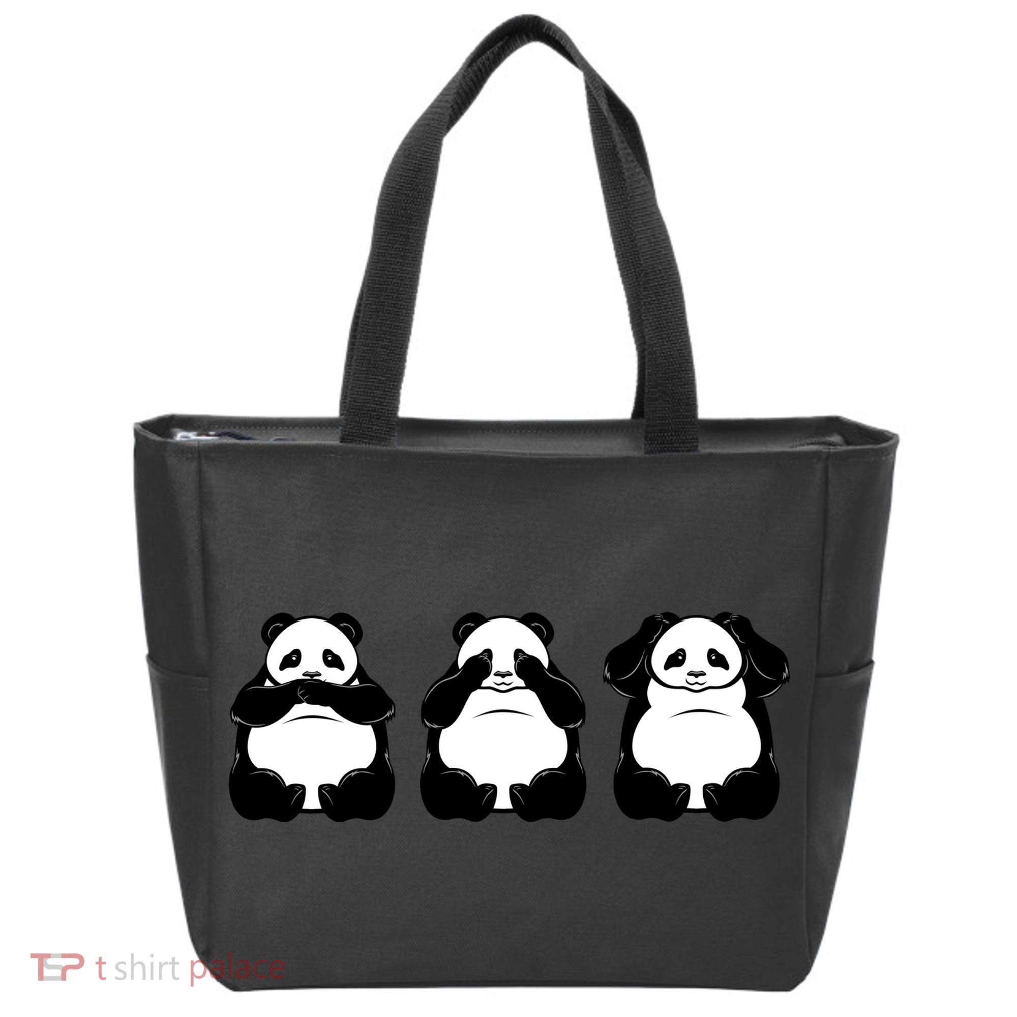 Peek A Boo Panda Tote Bag