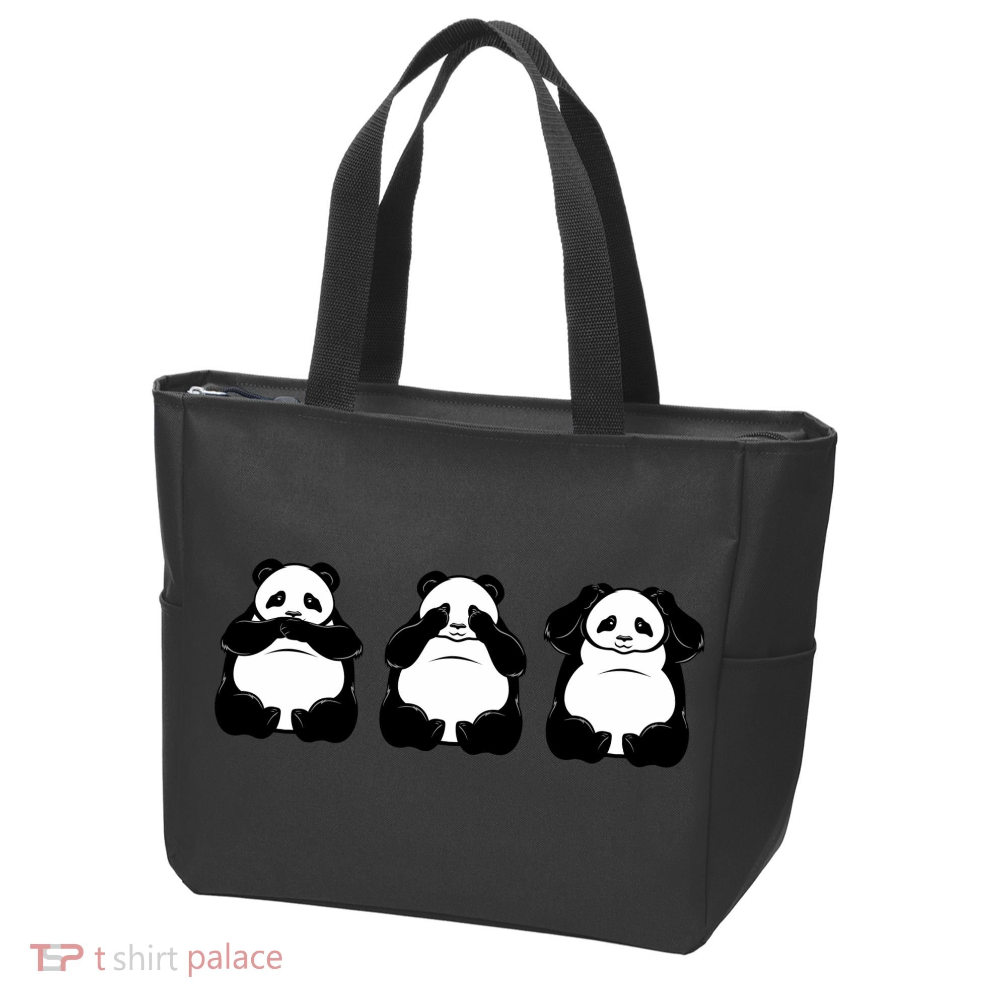 Peek A Boo Panda Tote Bag