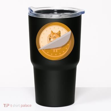 Peeled Off DogeCoin Tumbler