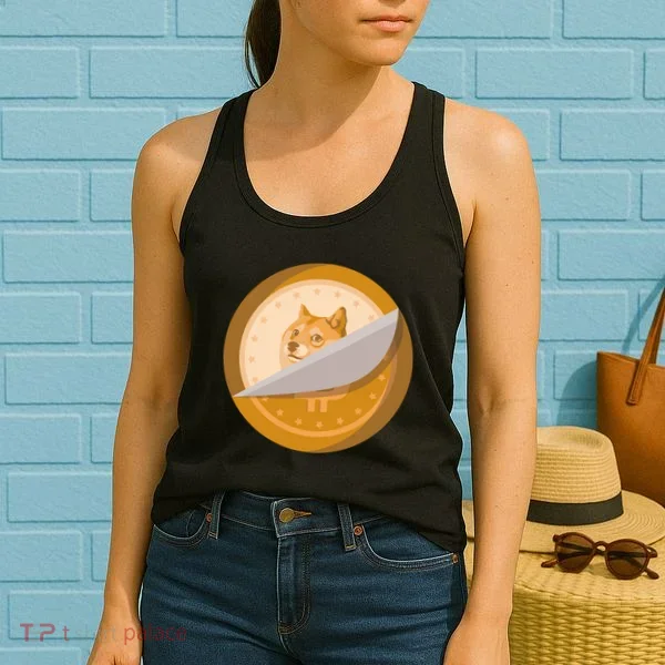 Peeled Off DogeCoin Women's Tank Top