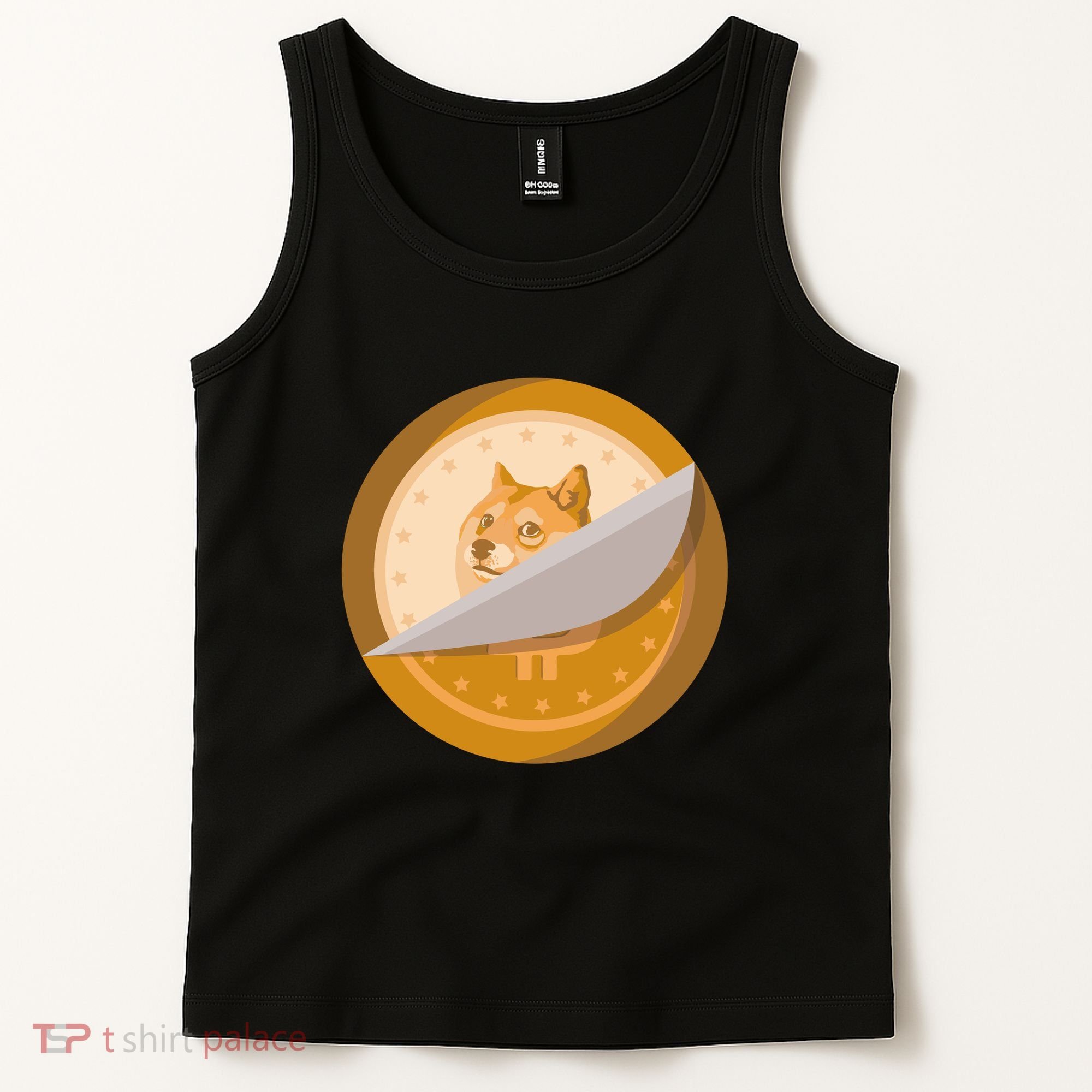 Peeled Off DogeCoin Tank Top